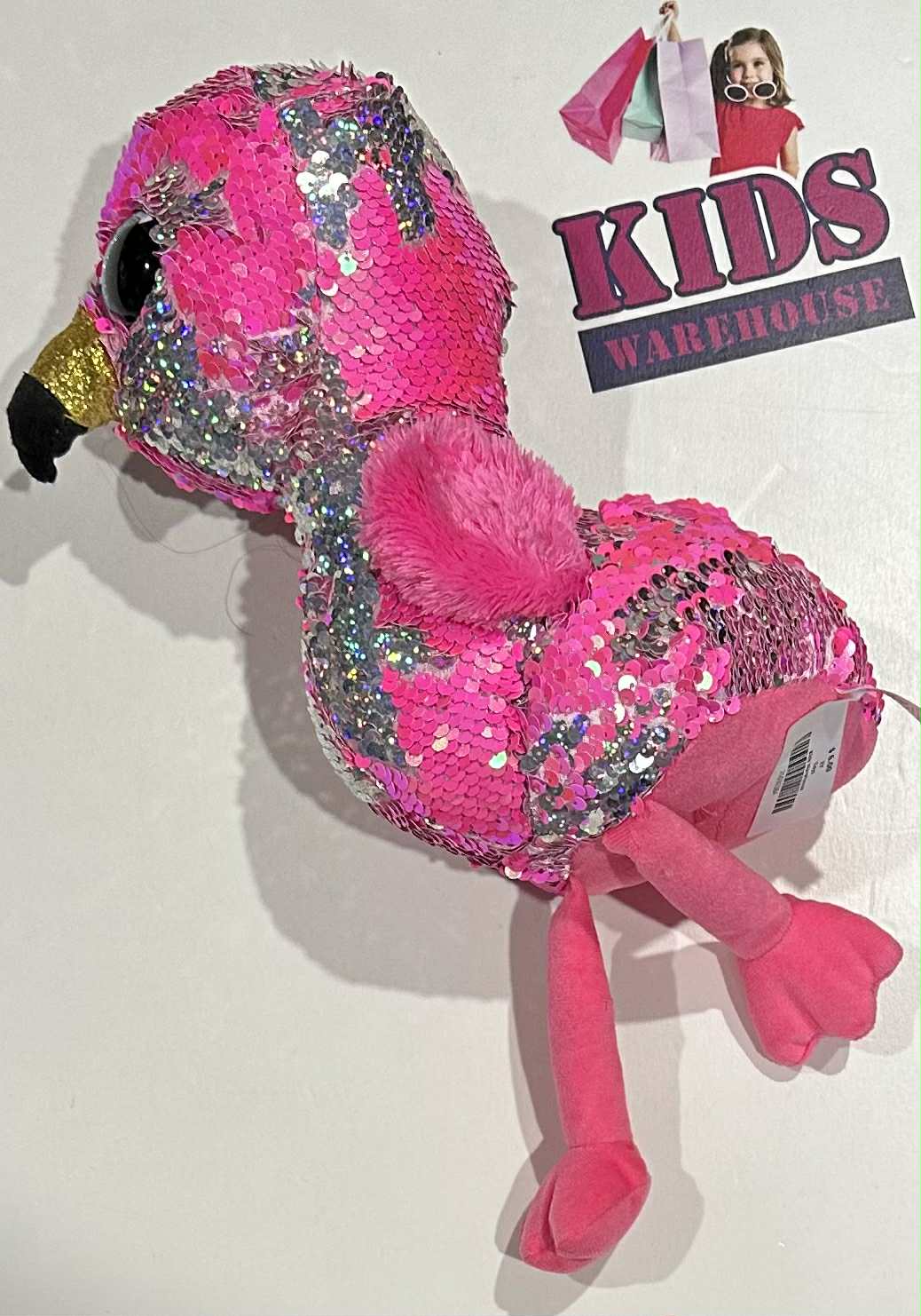 Ty Pinky Flippable Sequin Flamingo Plush Toy