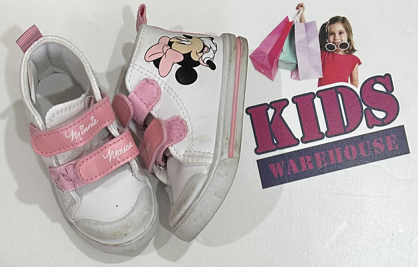 Disney Baby White, Pink Minnie Mouse Print Size 3 (Toddler/Child)