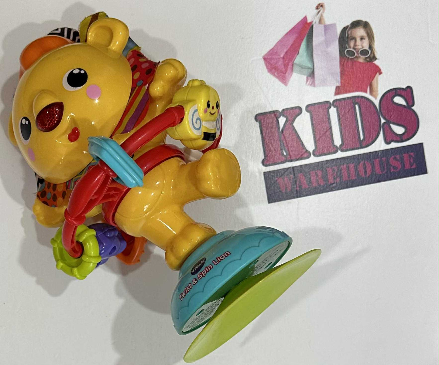 Vtech Twist & Spin Lion Sensory Lion Toy Suction Cup (Tested)