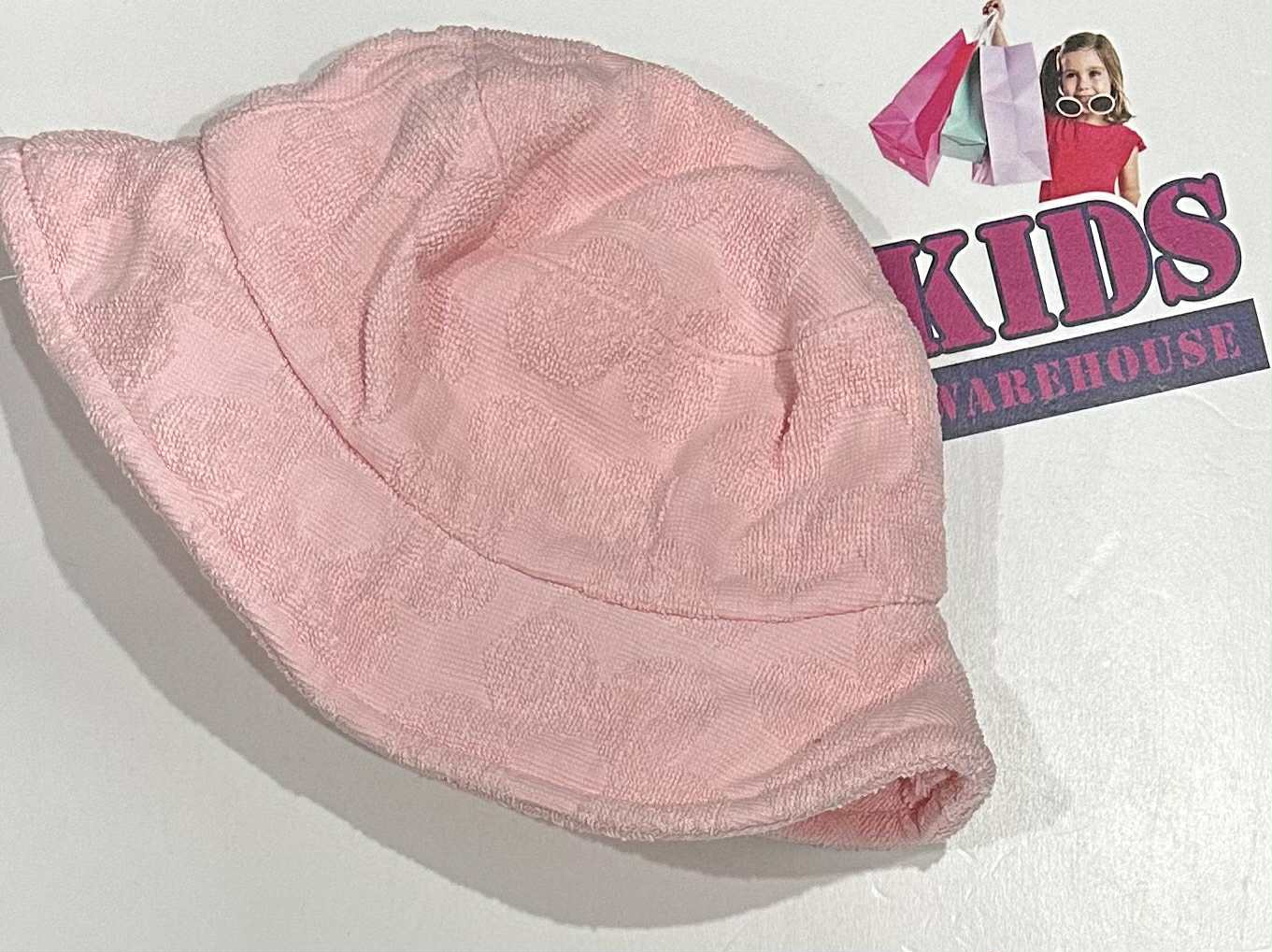 Seed Heritage Pink Flower Print Bucket Hat Size S/M (Toddler/Child)