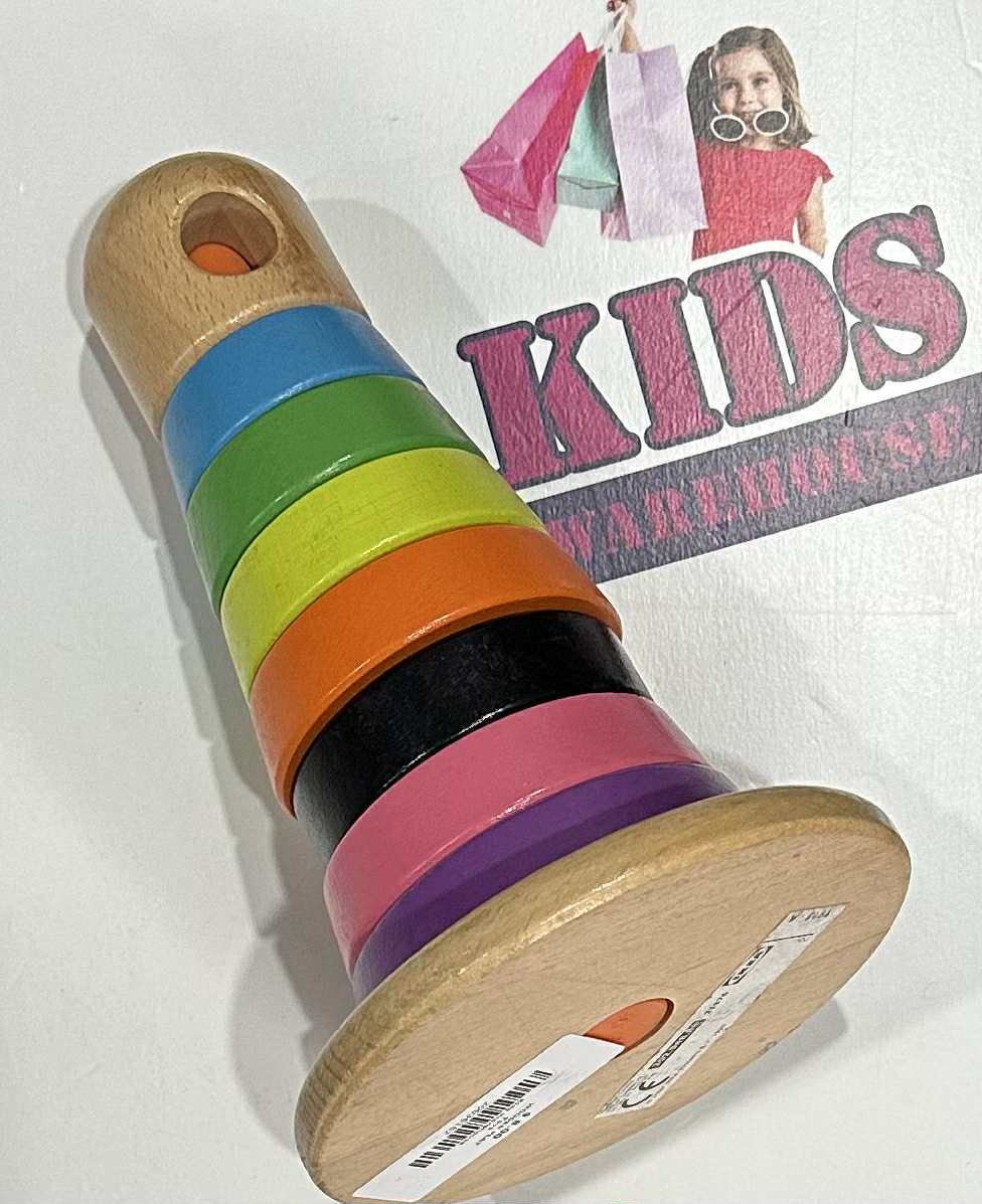 Wooden Rainbow Stacker Toy