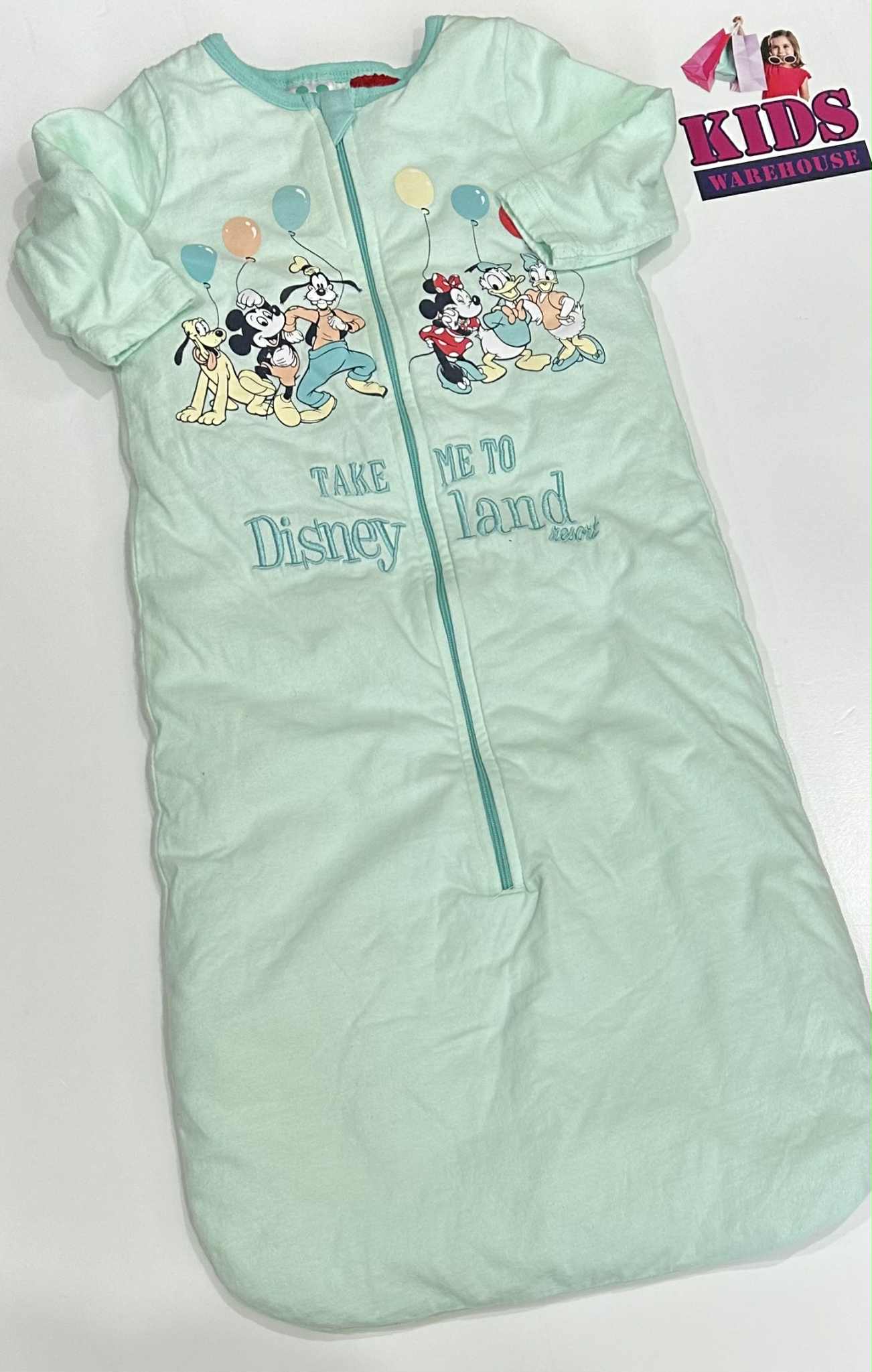 Disneyland Teal Disney Characters Print Size 0-1 (10-12kg) TOG 2.5