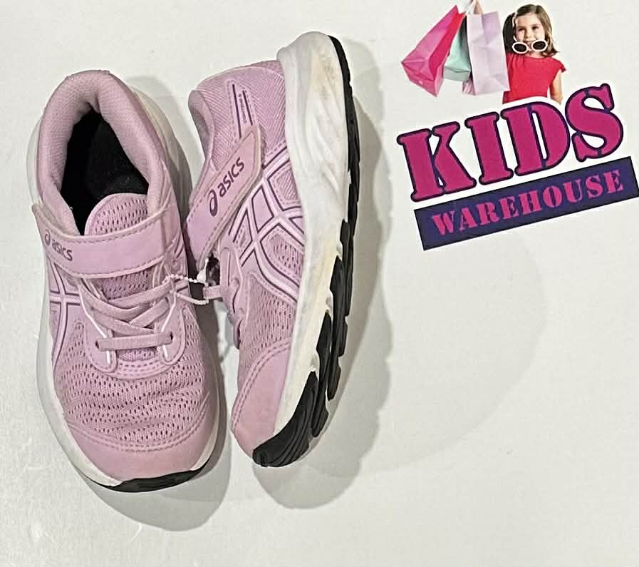 Asics Pink, White Runners Size US10/UK9 (Child)
