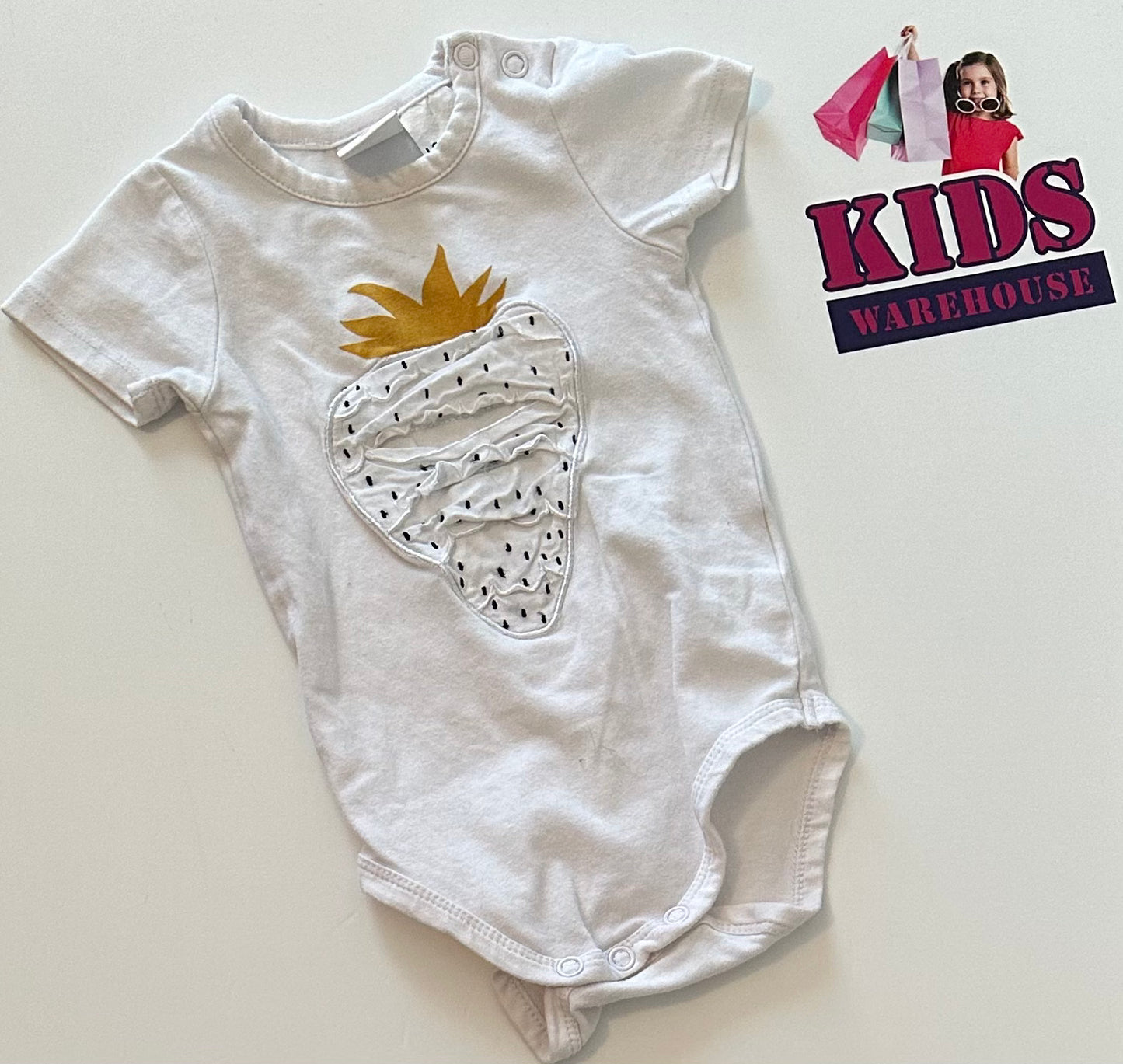 Seed Baby Strawberry Bodysuit Size 000