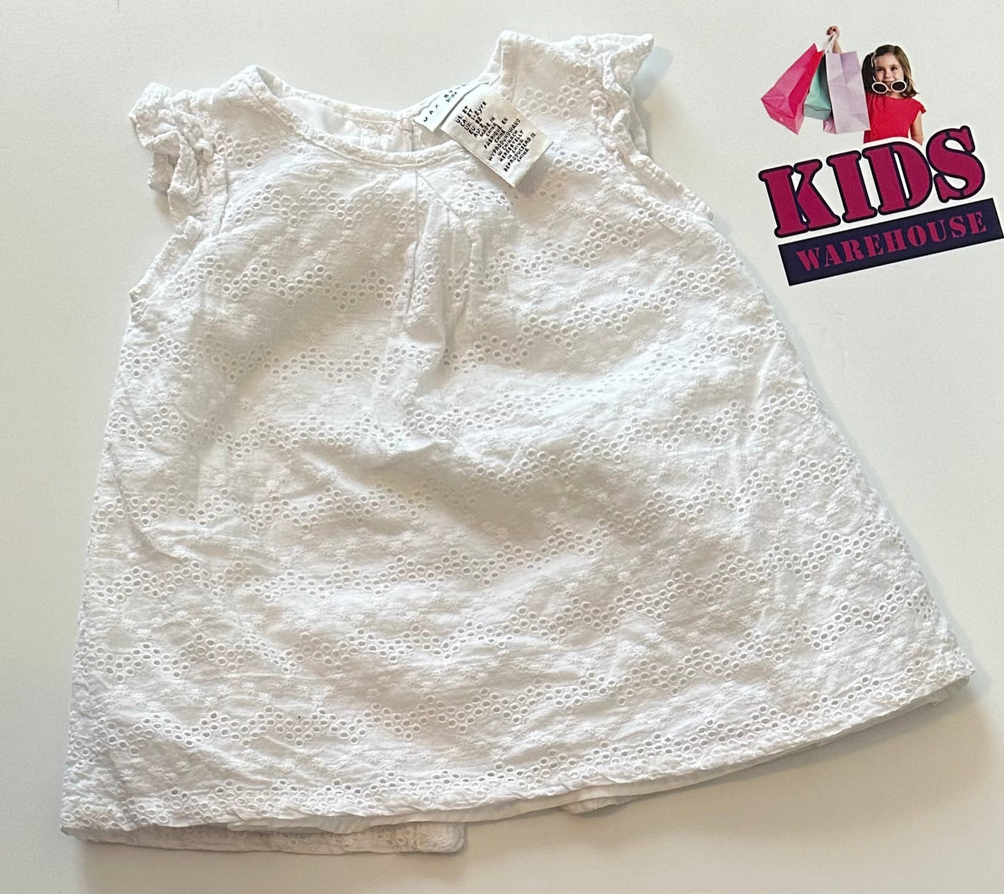 Max Studio Kids White Lace Top Size 2