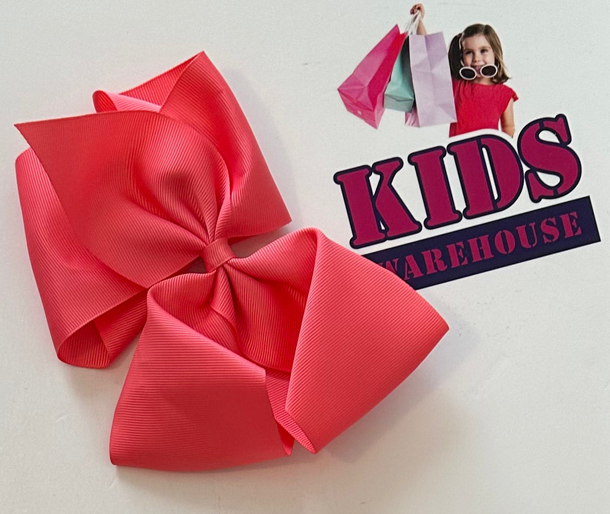 Coral Hair Clip Bow Kids Warehouse AU