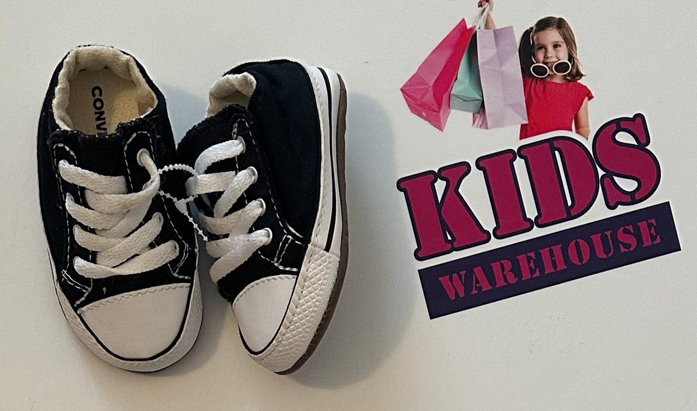 Converse Black Infant Shoes Size 2