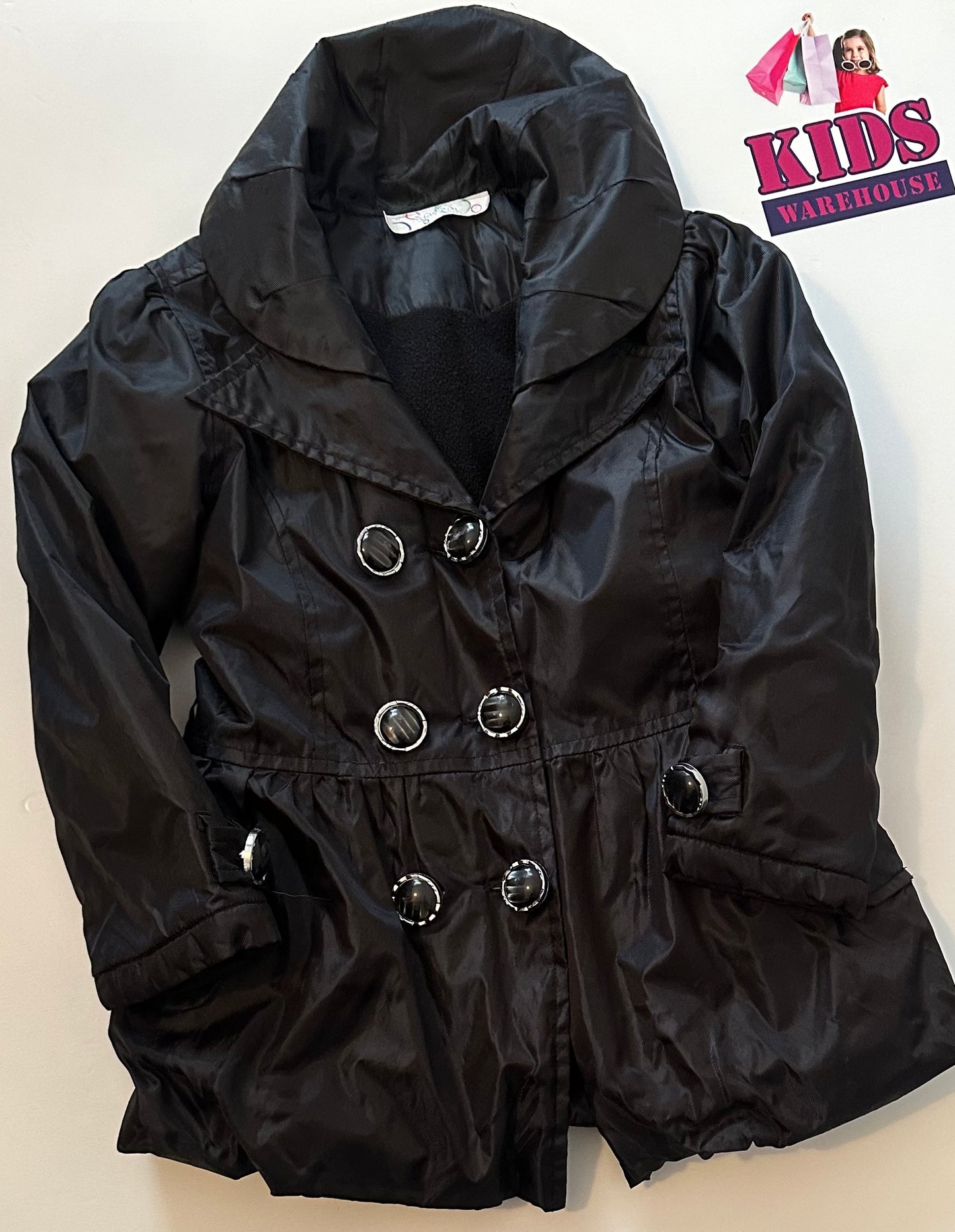 Soda Black Thick Jacket Size 4