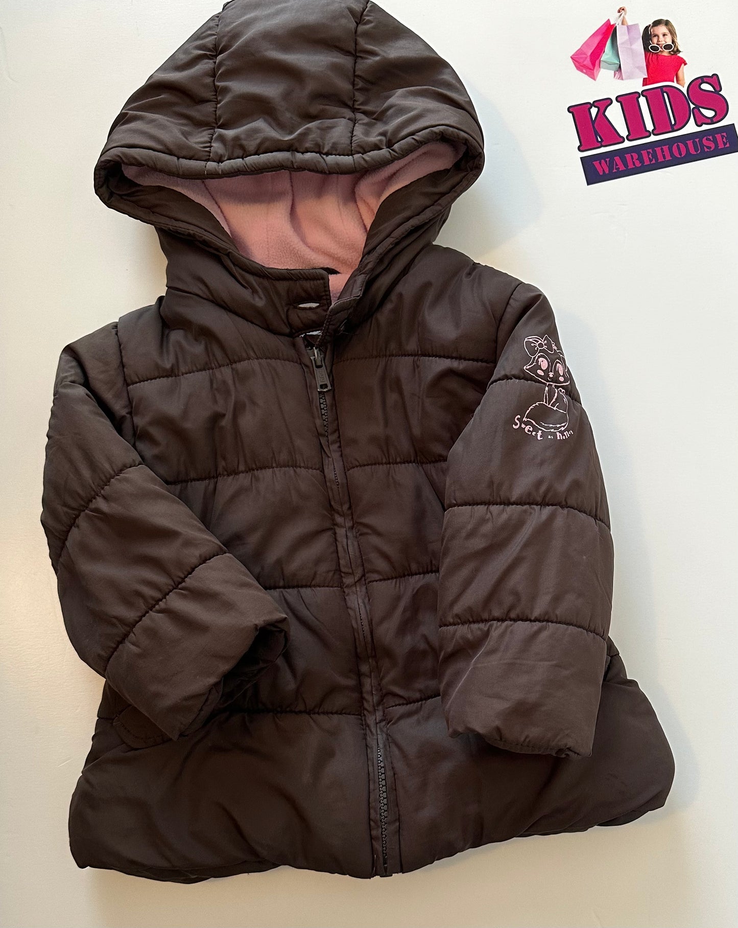 Think Brown & Pink Jacket Size 0