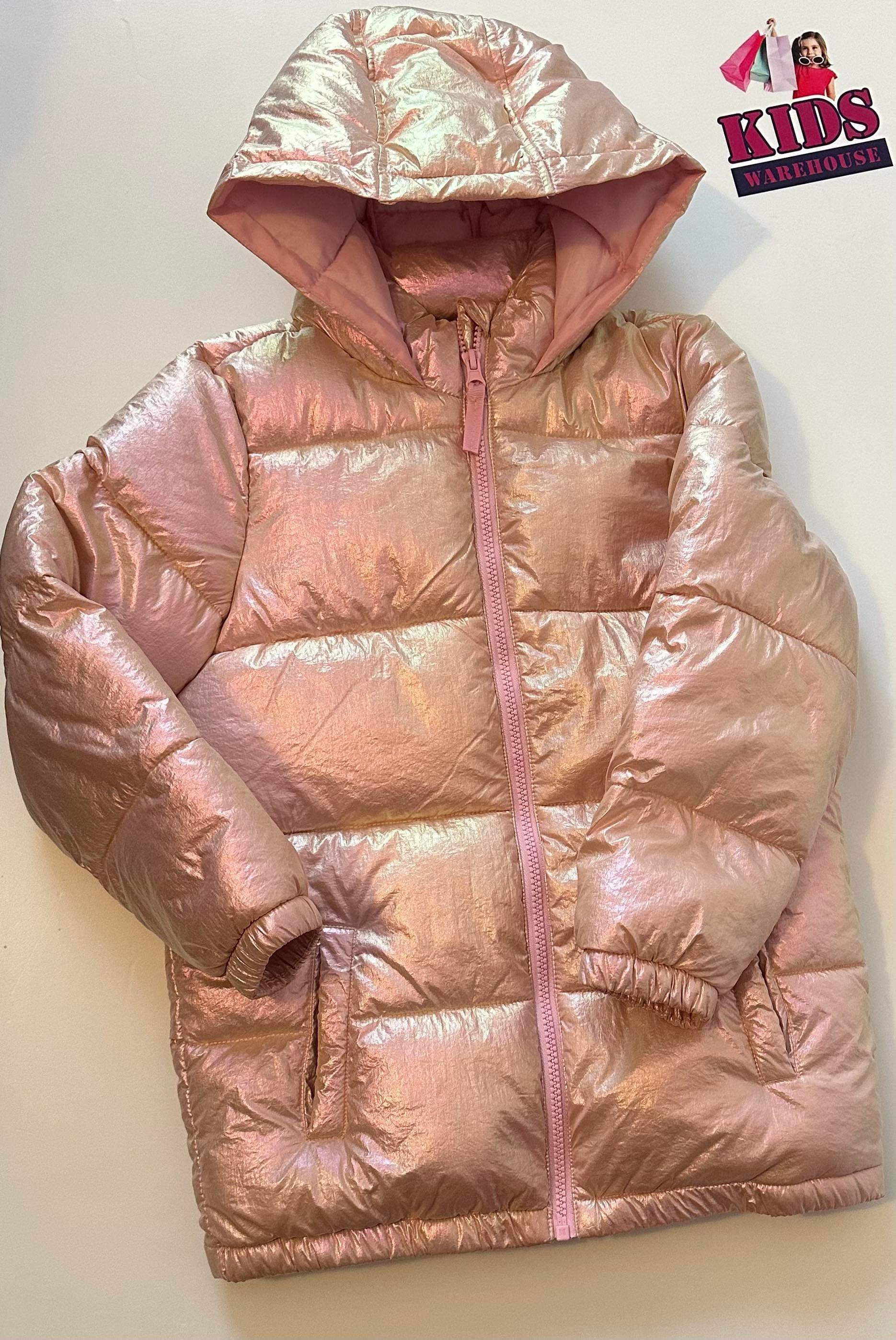 Cotton on pink puffer jacket online