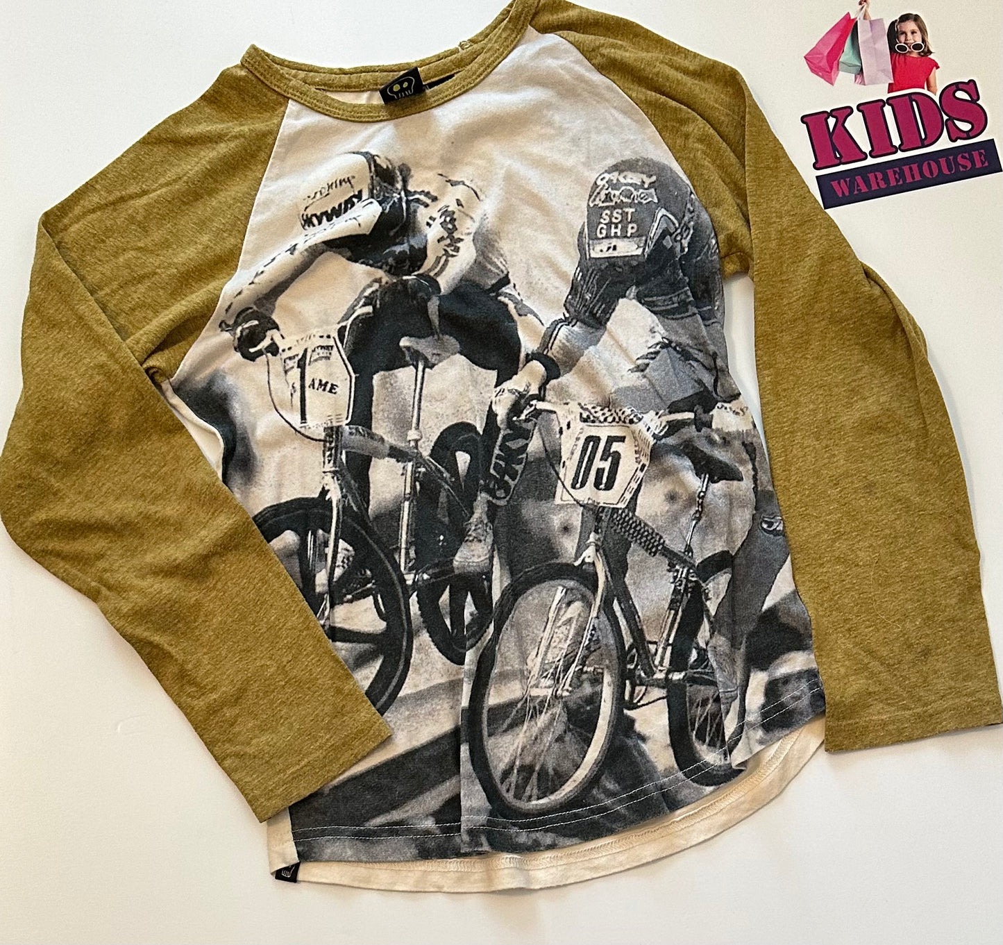 Alphabet Soup Bike Theme Top Size 7