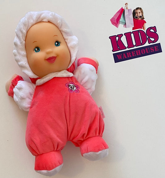 Minky Soft Baby's First Doll with Rattle