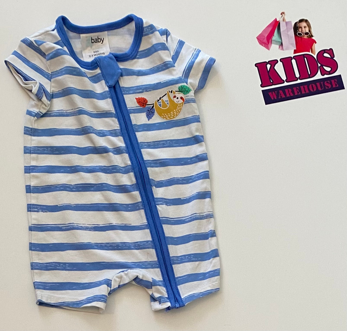 4 Baby Sloth Jumpsuit Size 000