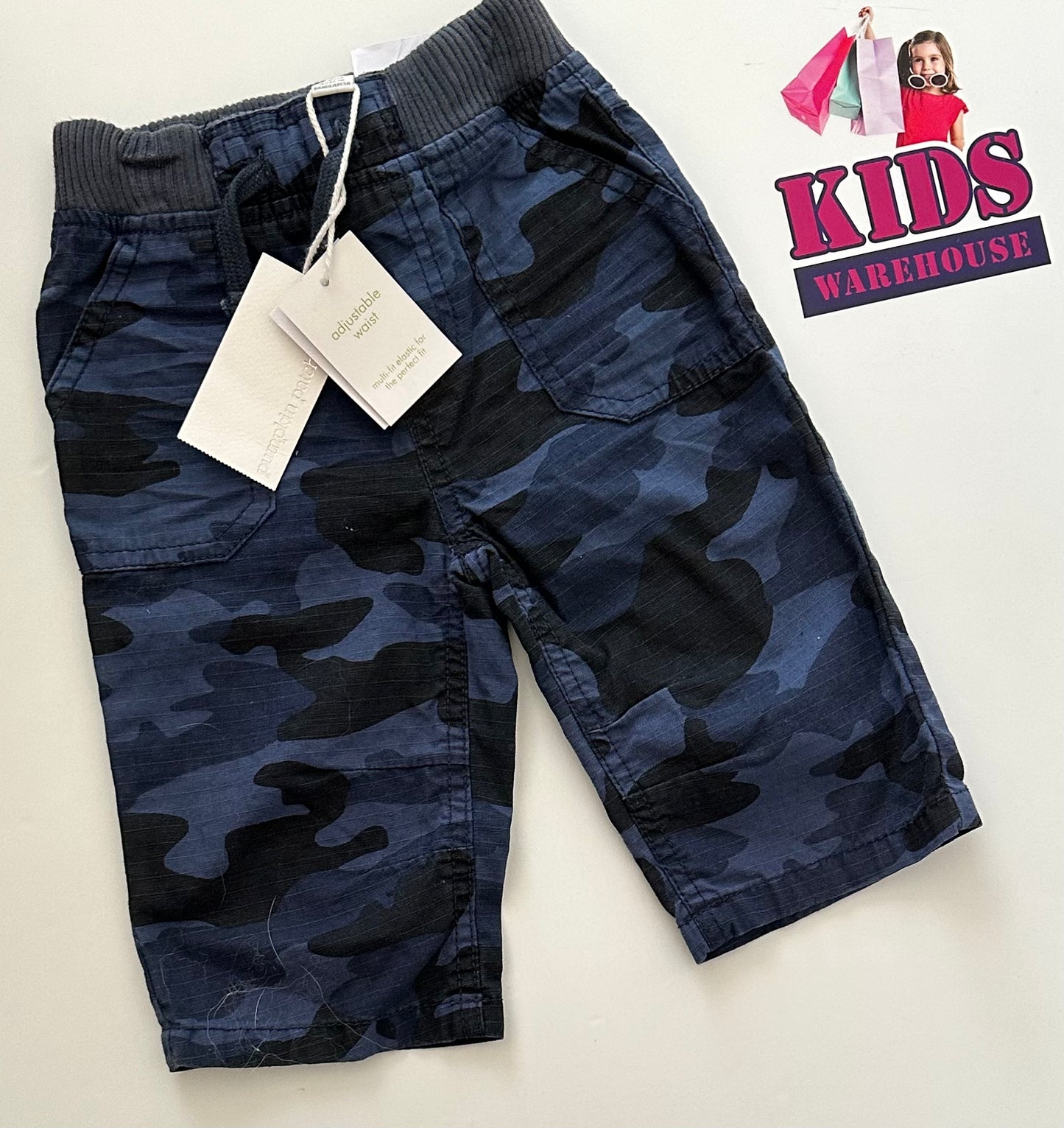 Pumpkin Patch Blue Camouflage Pants Size 0