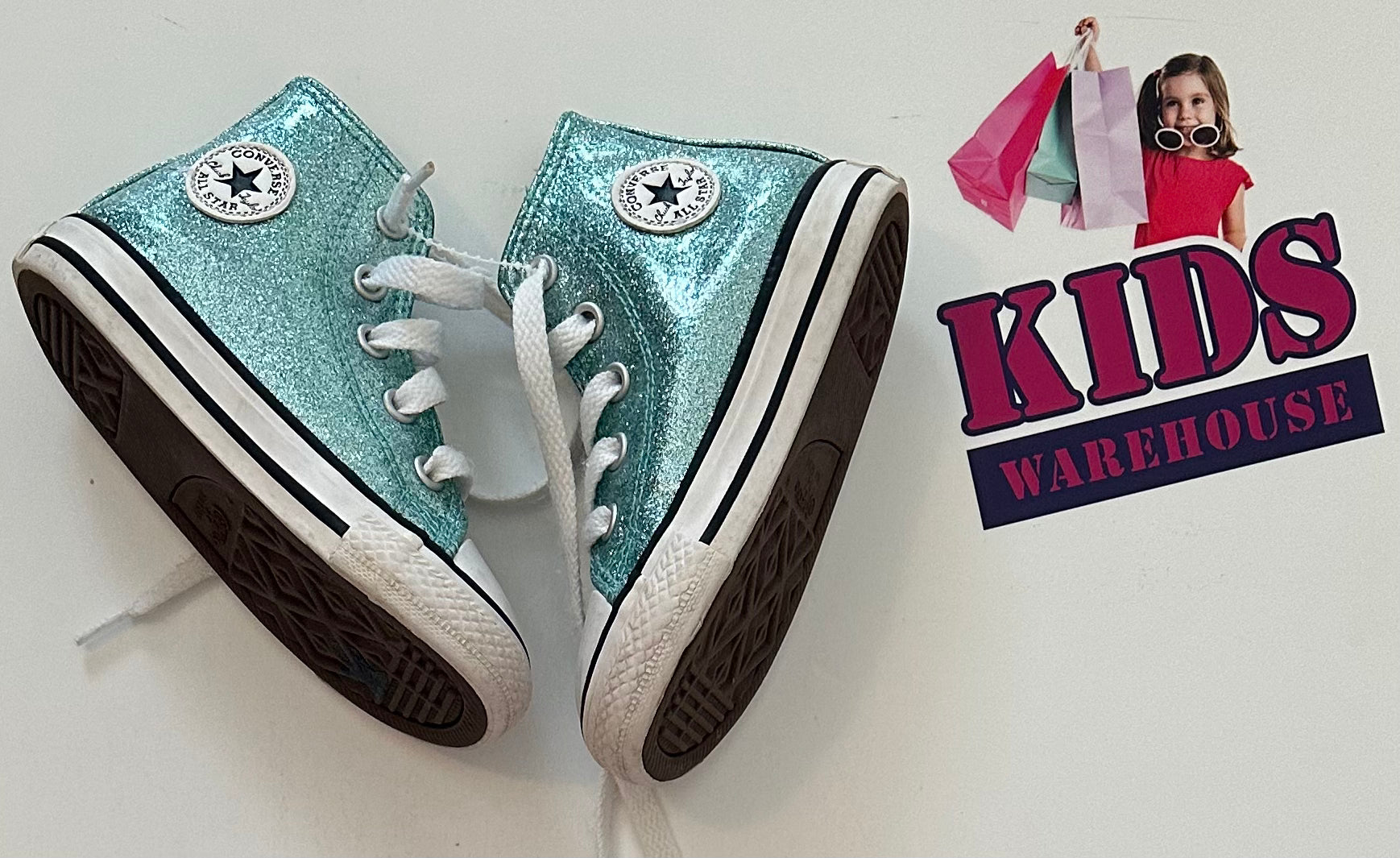Glitter converse top size 6