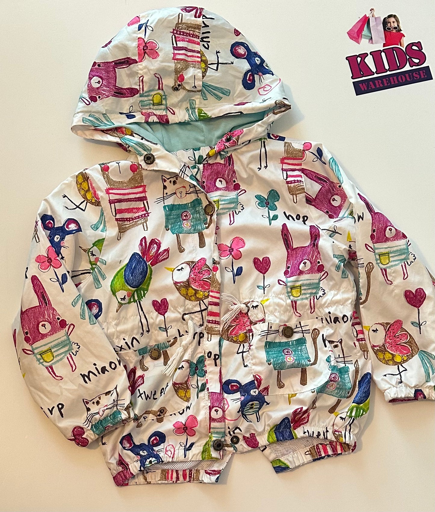 Blue Rose Spray Jacket Size 3