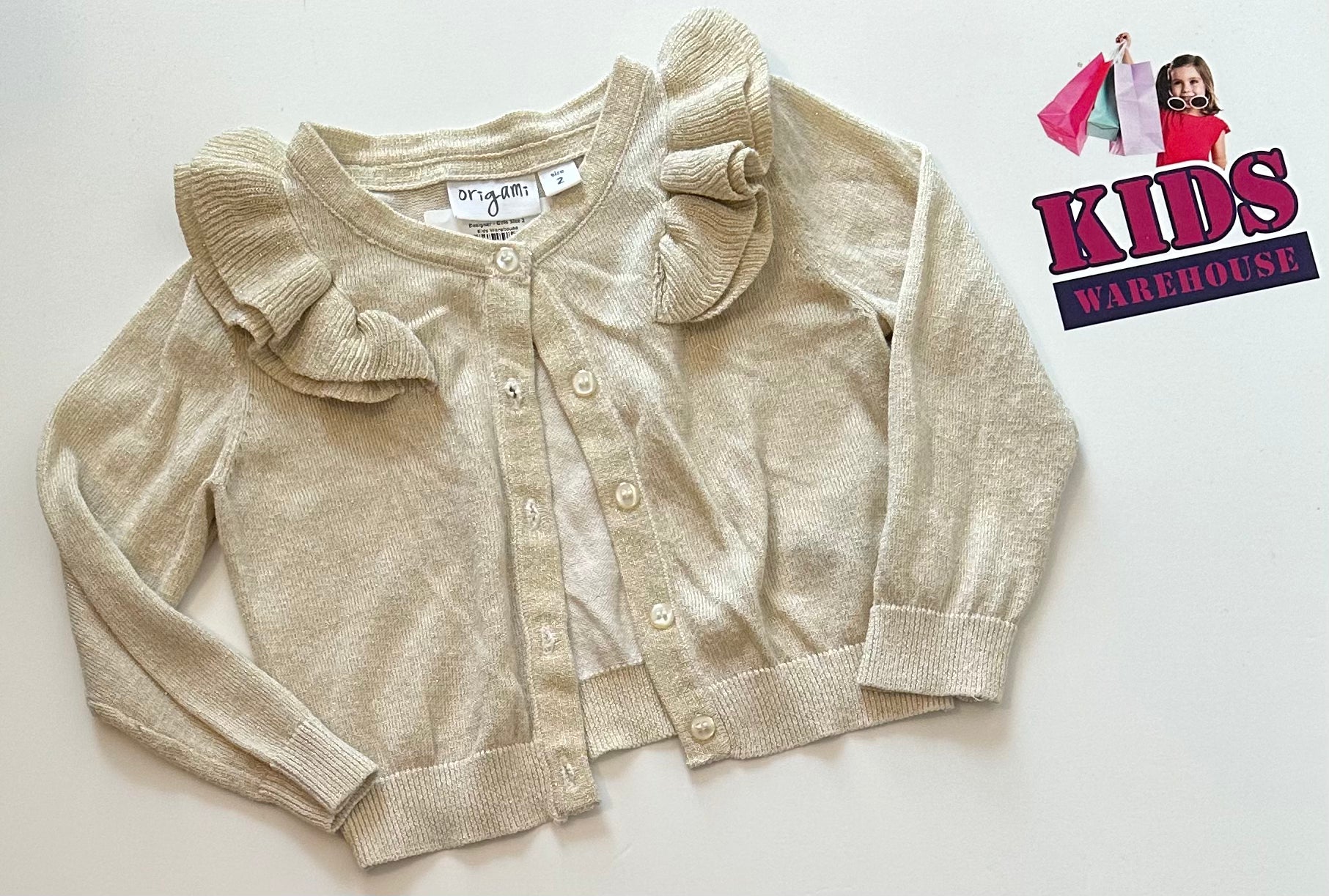 Kids 2025 gold cardigan