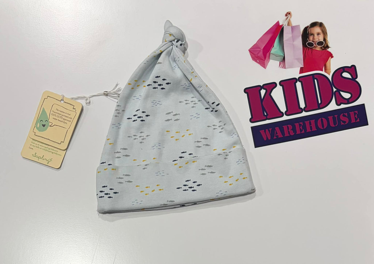Not Used Sapling Light Grey, Fish Print (Baby/Toddler)