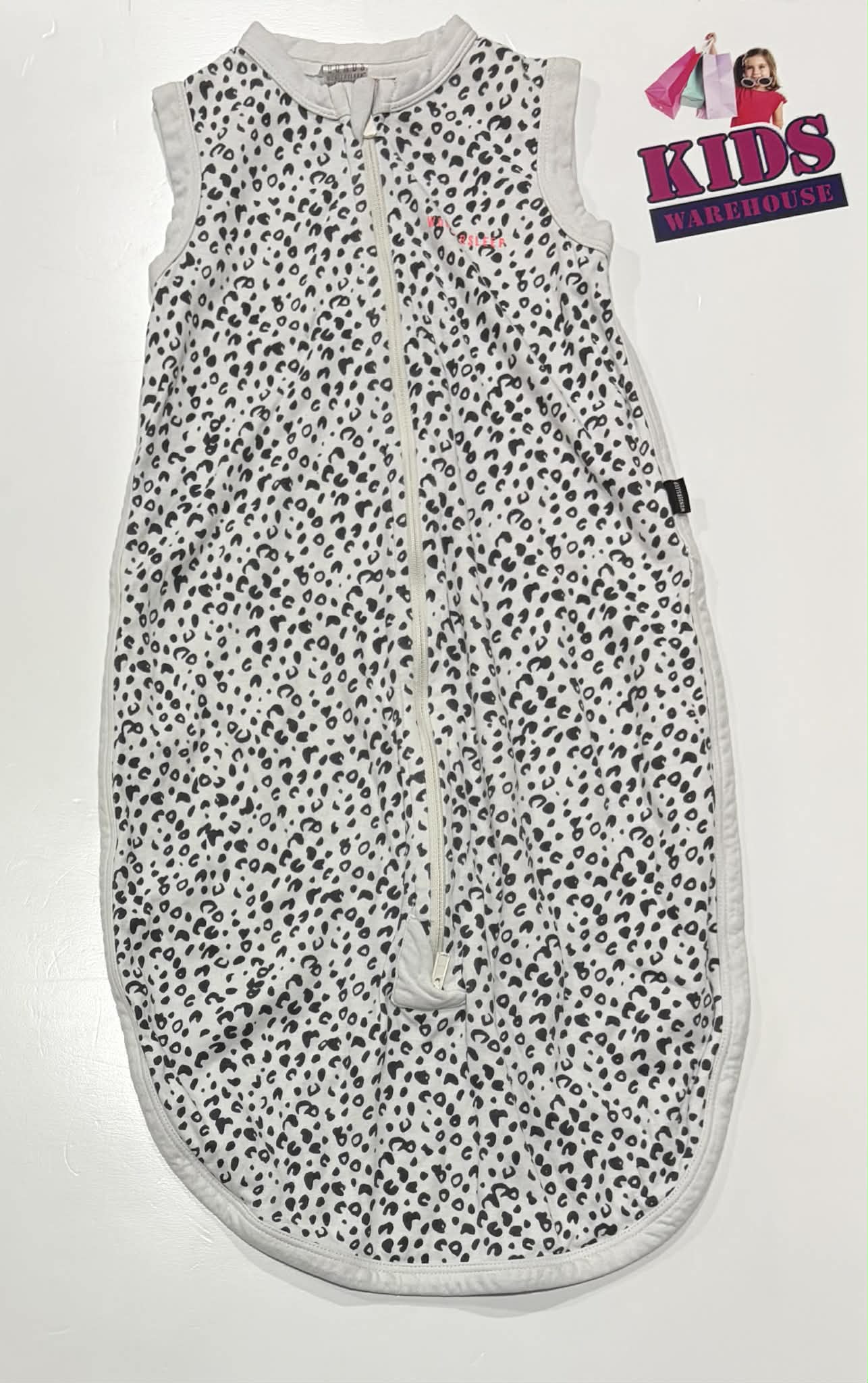 Bonds Wondersleep White Cheeta Print Size 00 (3-6 Months) TOG 1