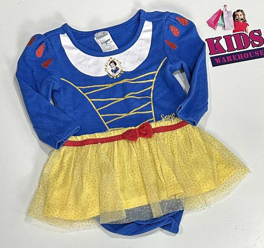Disney Baby Blue & Yellow Snow White Tutu Dress Size 0