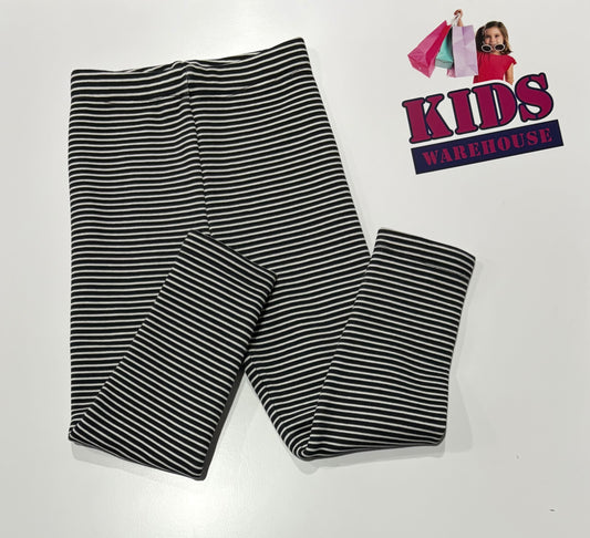 Mini Bala Black, White Stripe Pants Size 4