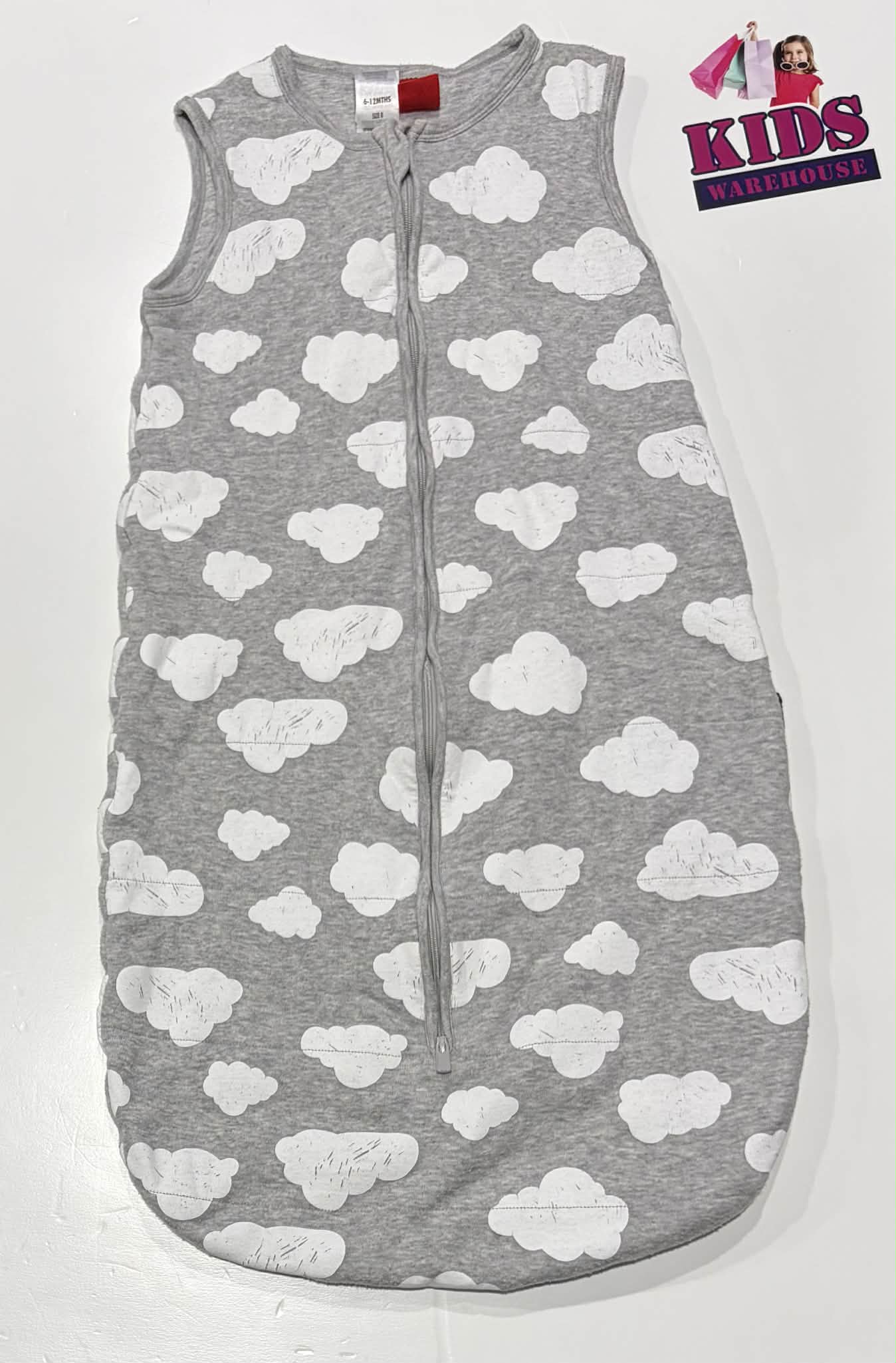 Bonds Sleep Grey Cloud Print Size 0 (6-12 Months) TOG 1.5