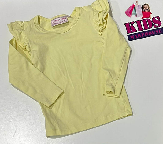 La Sienna Couture Yellow Top Size 3