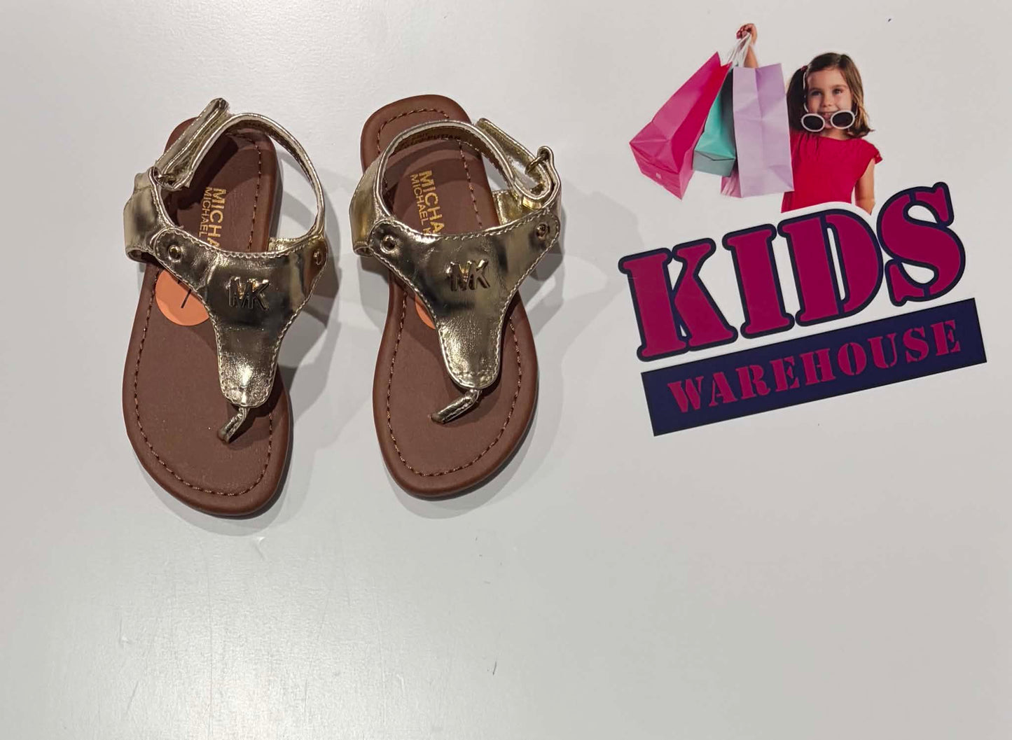 Michael Kors Gold Sandals Size 7 (Child)