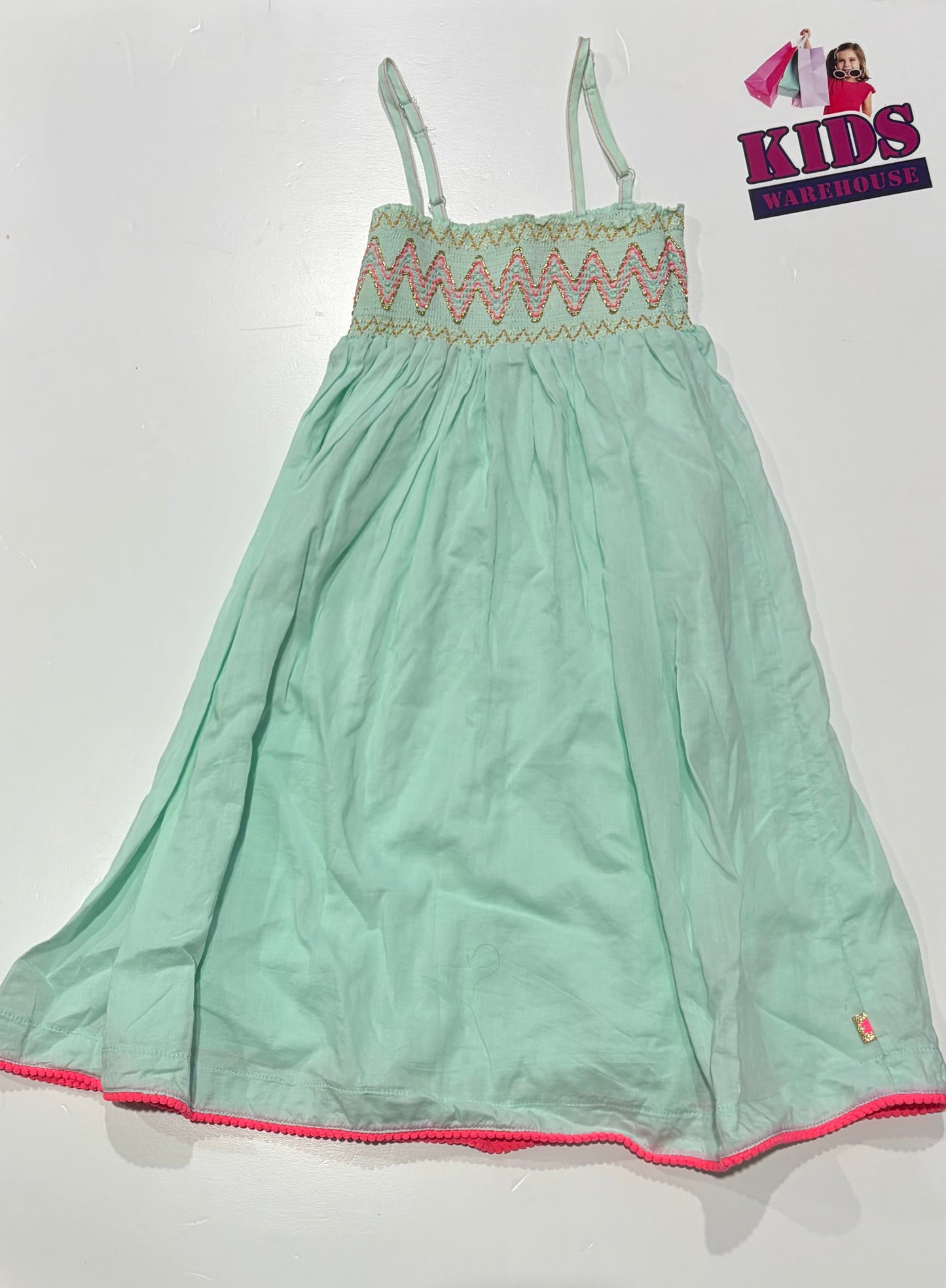 Billie Blush Teal, Pink Dress Size 8