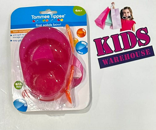 NEW Tommee Tippee Pink First Solids Bowl 4m+