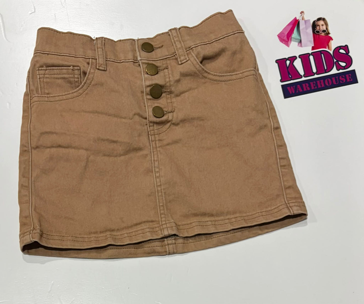 Anko Brown Denim Skirt Size 9