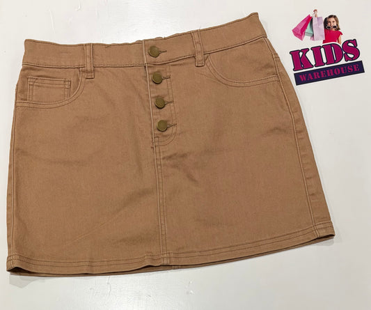 Tan Denim Skirt Size 16