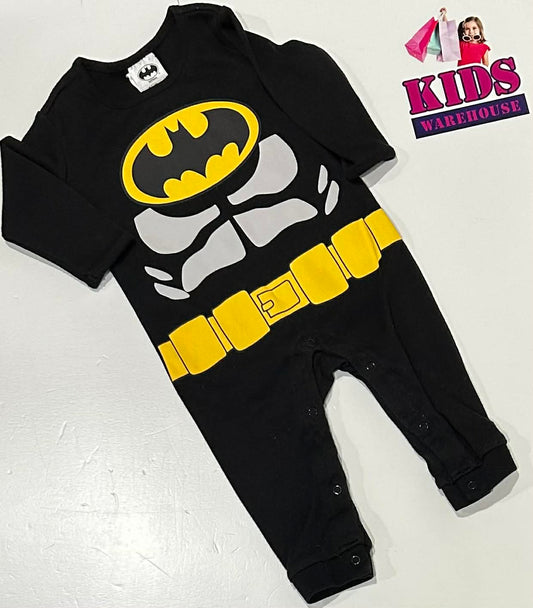 Batman Black Jumpsuit With Blue Cape Print Size 00
