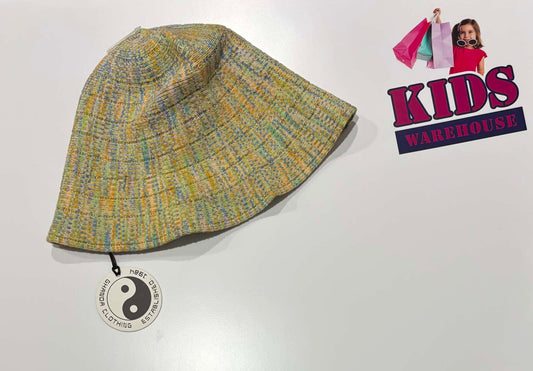 Not Used Ghanda Yellow, Blue, Green Bucket Hat (Older Child)