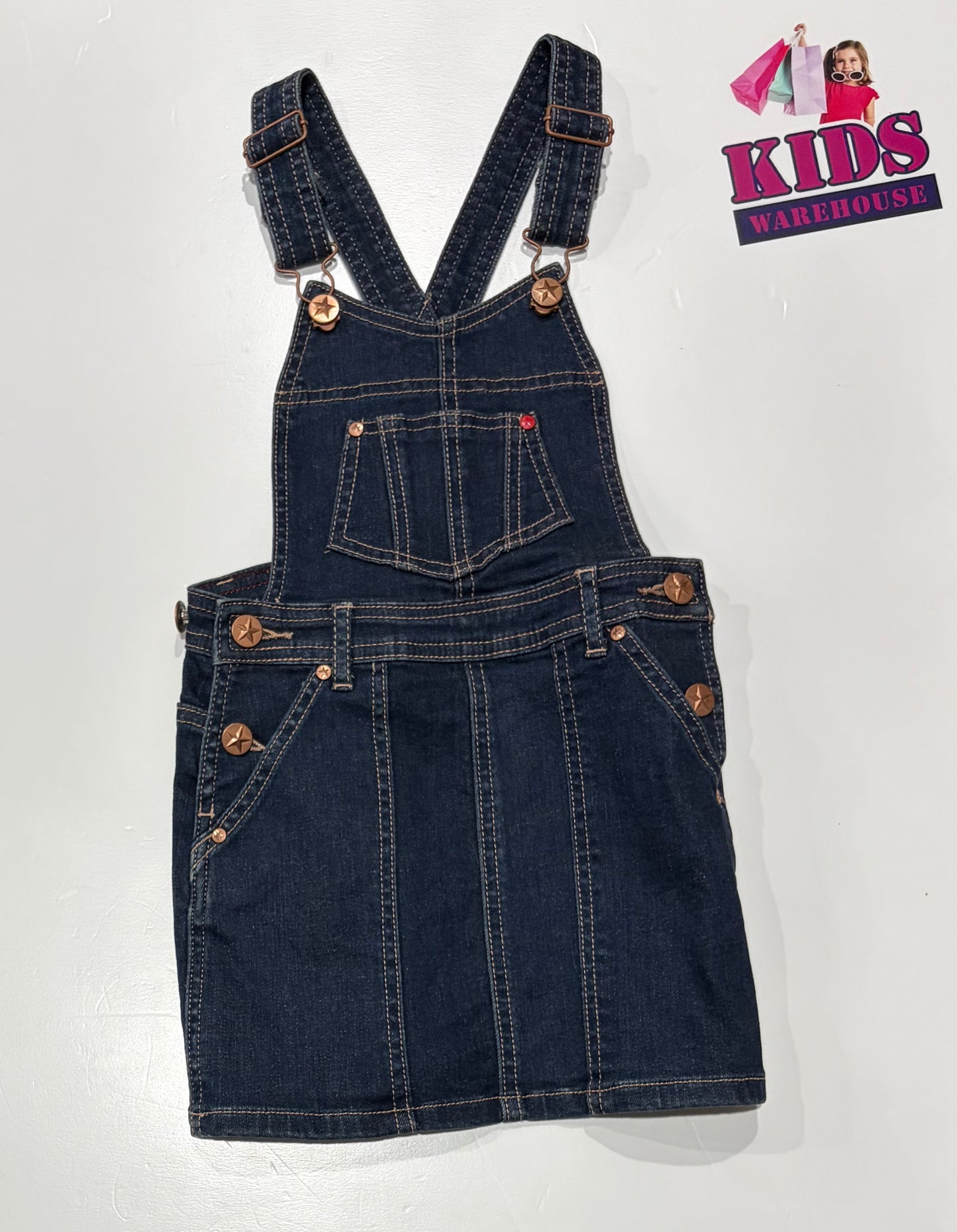 Not Used Jean Paul Gaultier Dark Denim Overalls Size 4