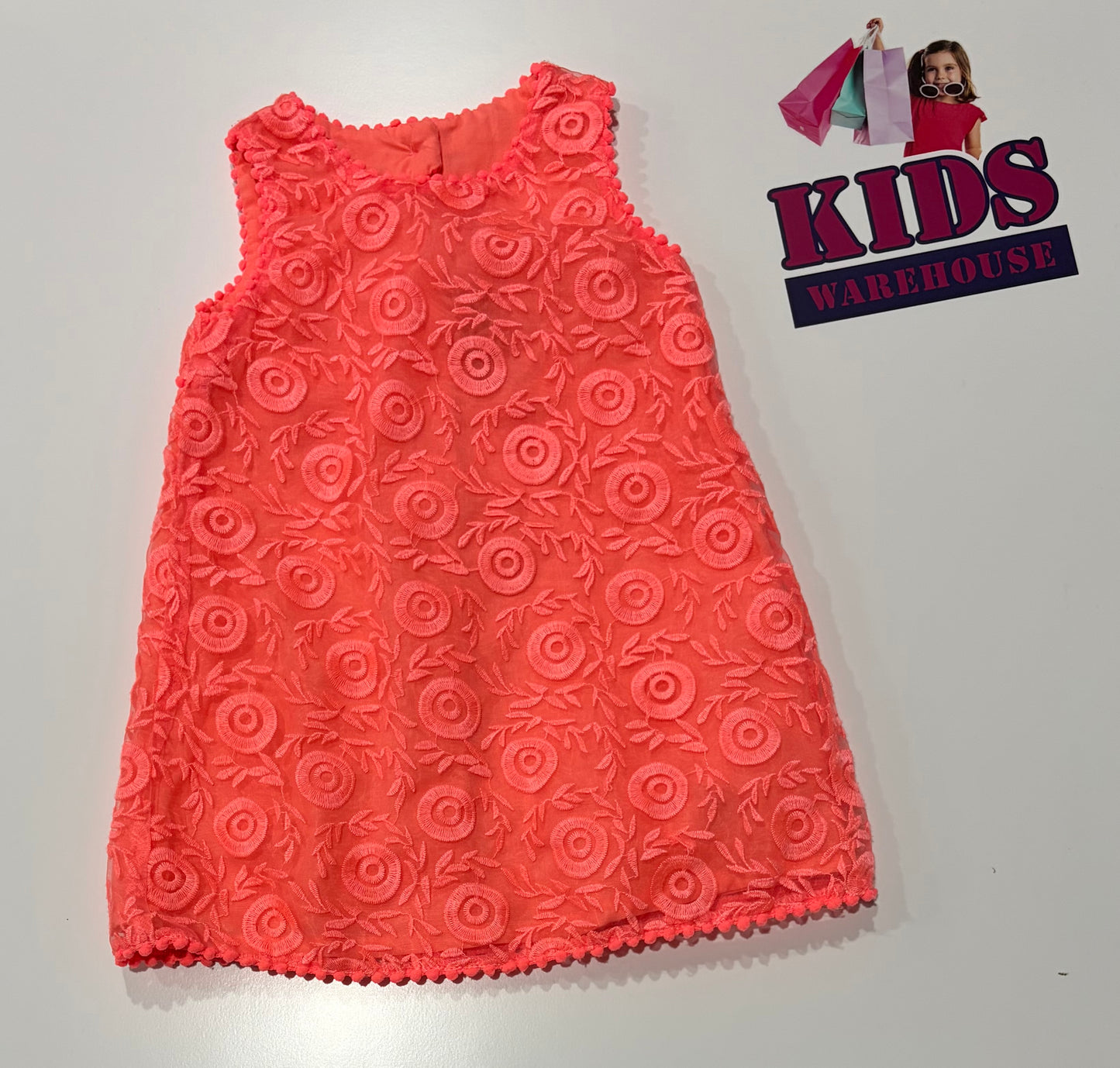 Peter Mowisey Pink Pattern Print Dress Size 0