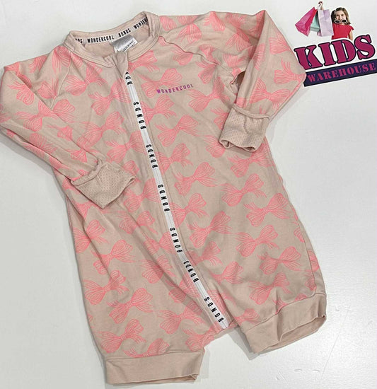 Bonds Pink Wondersuit With Bow Pattern Size 1