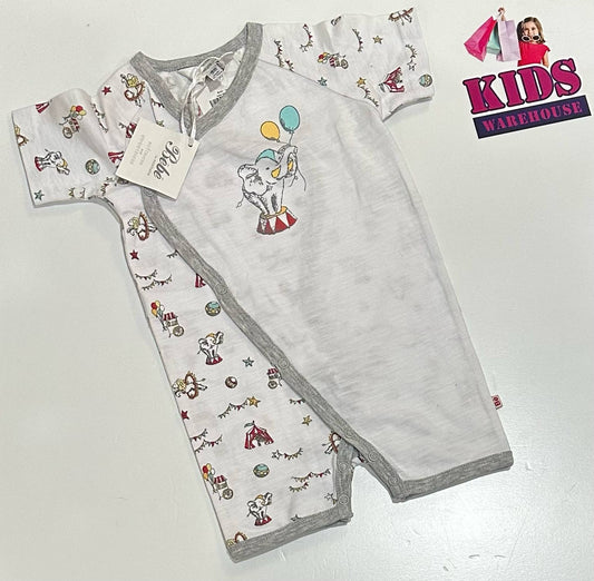 New Bebe White Bodysuit With Circus Pattern Size 00