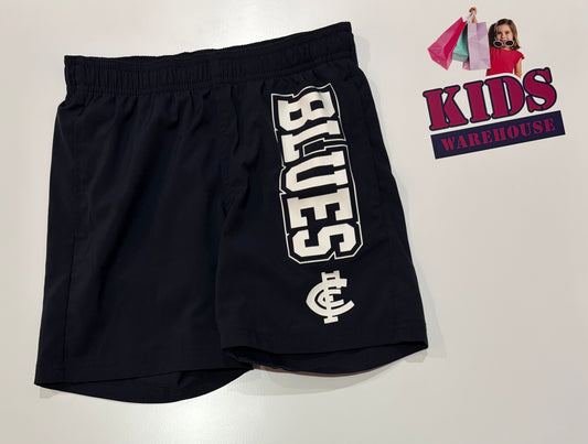 AFL Navy Blue, Calton Blues Print Shorts 8