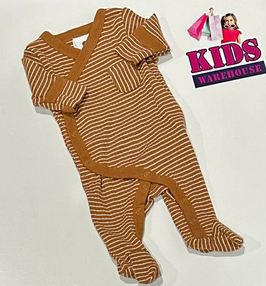 Premmie Dymples Brown & White Jumpsuit Size 00000