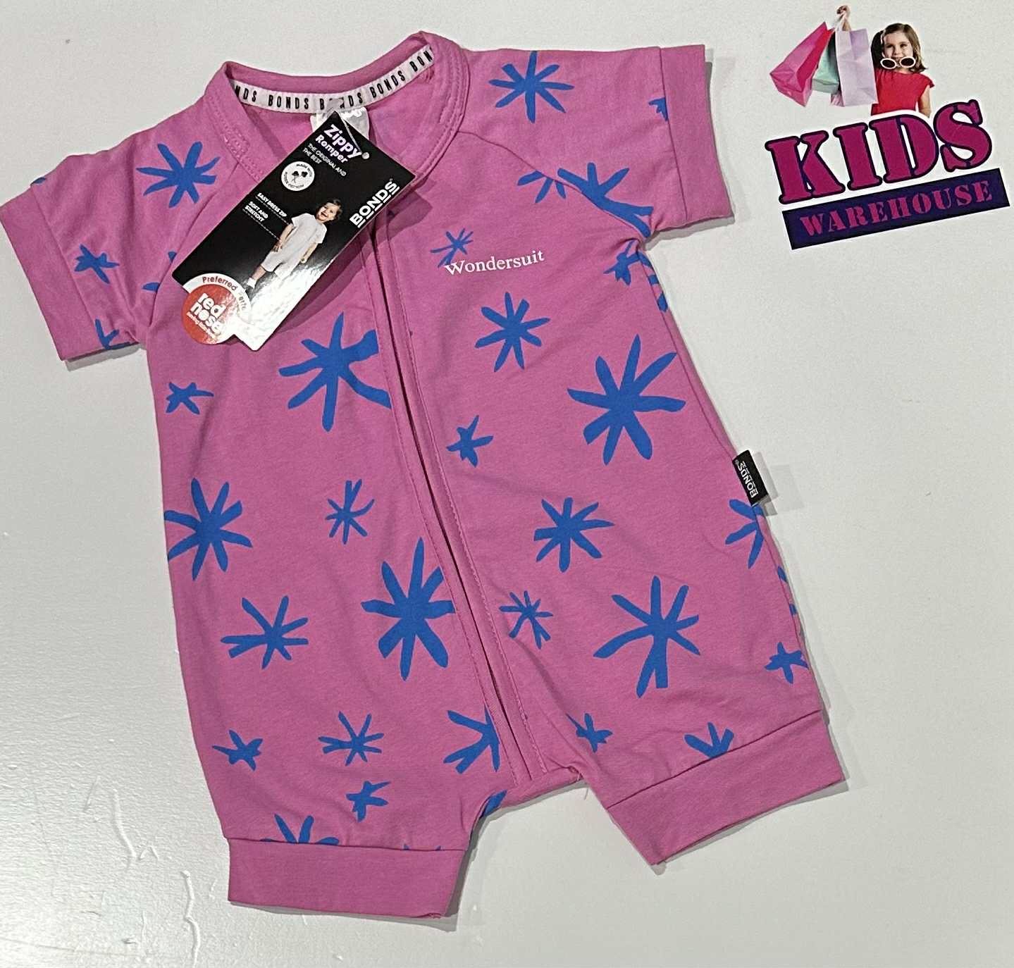 New Bonds Purple & Blue Wondersuit Size 000
