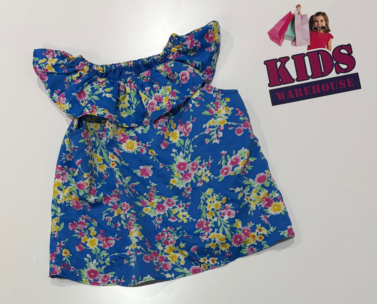 Ralph Lauren Polo Blue, Floral Print Dress Size 1