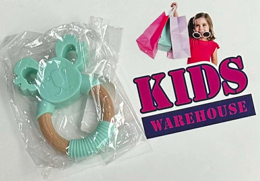 NEW Green Wooden, Silicone Koala Shape Teether