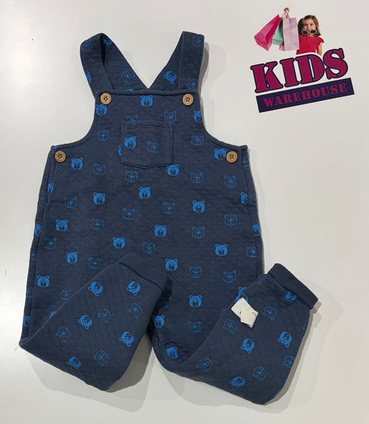 Sprout Brown, Bear Print Playsuit Size 2