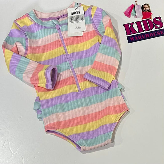 New Cotton On Rainbow Bodysuit Size 0 (RRP $29.99)