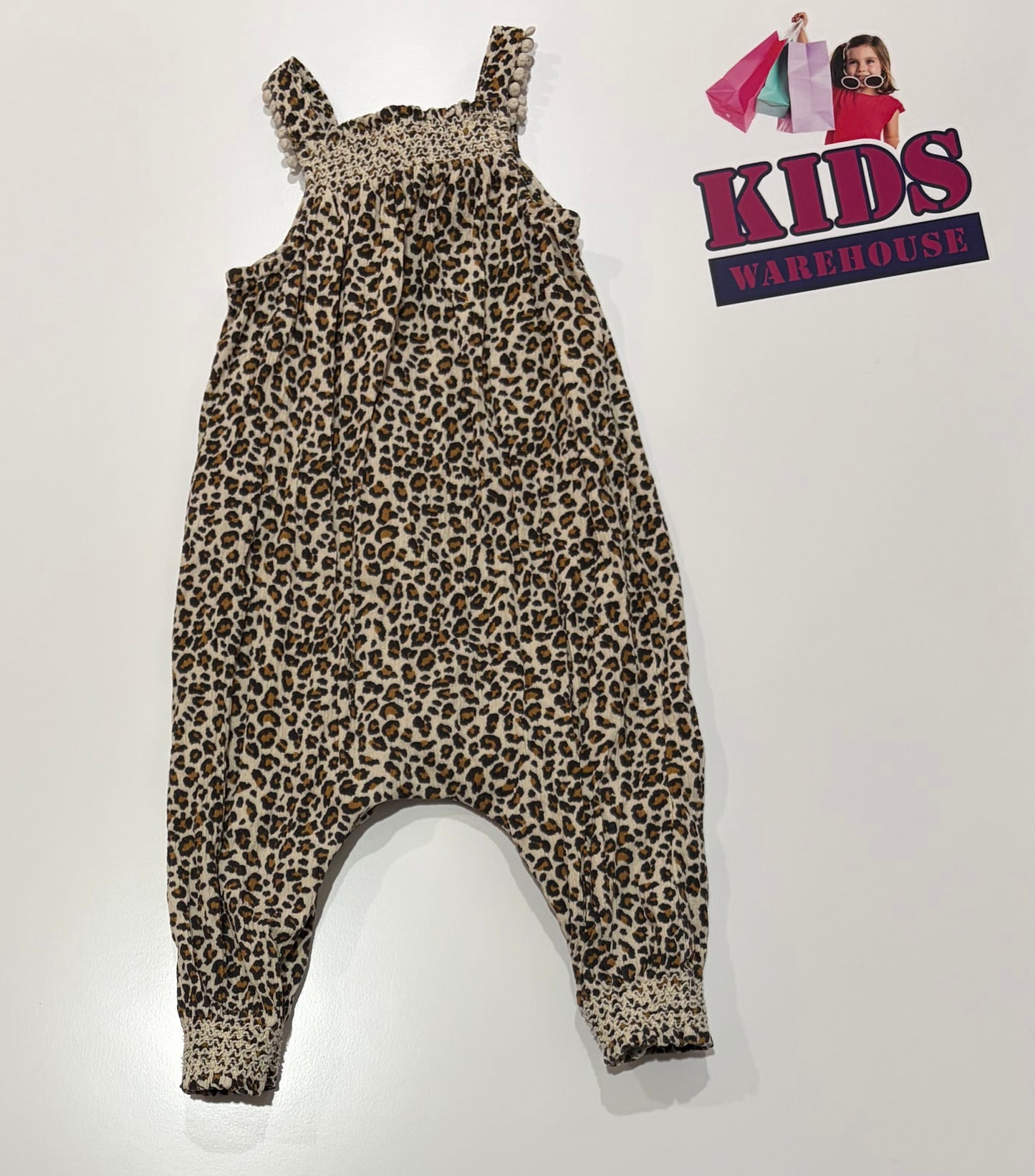 Seed Heritage Leopard Print Playsuit Size 0