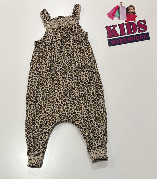 Seed Heritage Leopard Print Playsuit Size 0