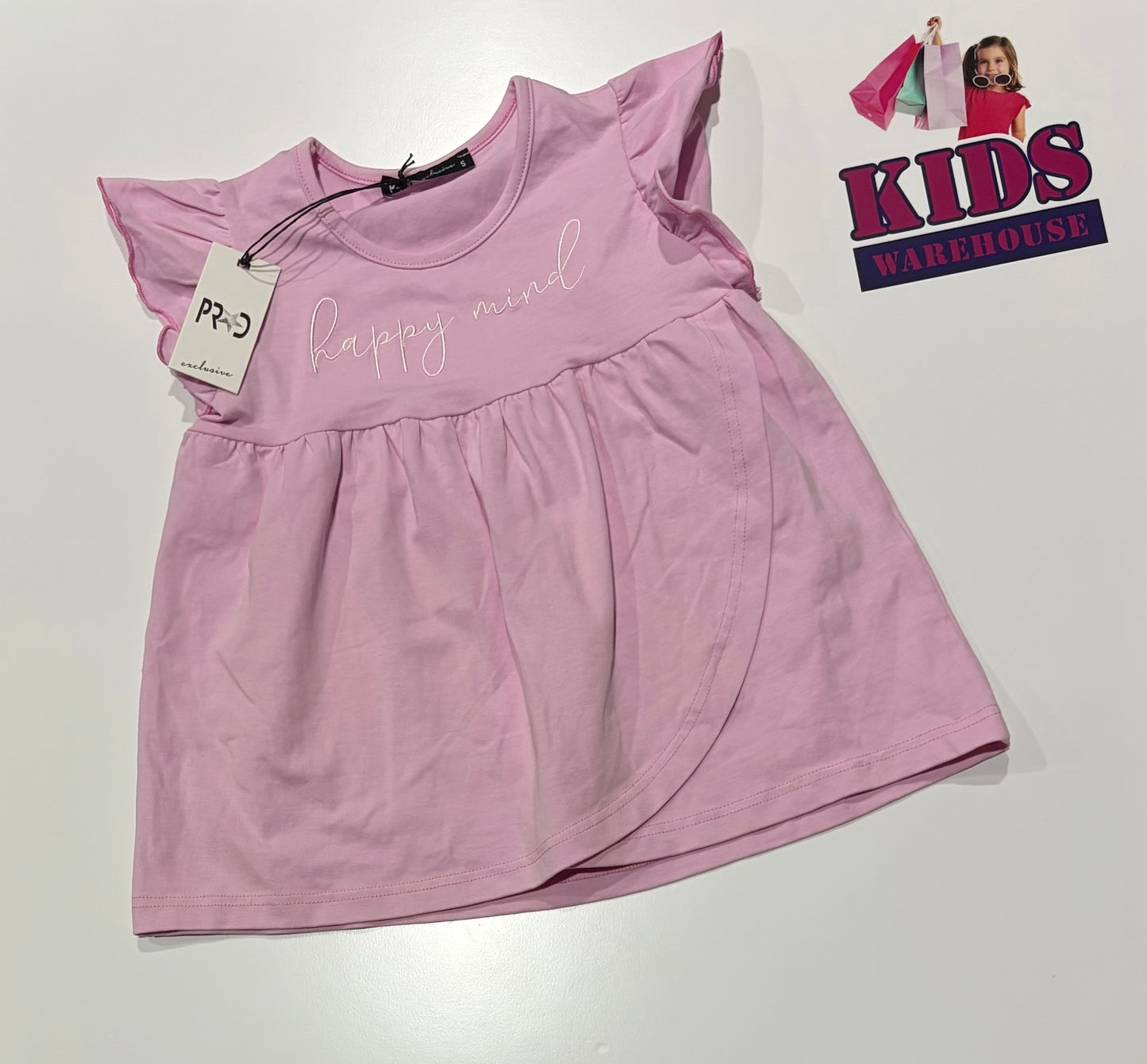 Not Used PR.C Pink Happy Mind Print Dress Size 5