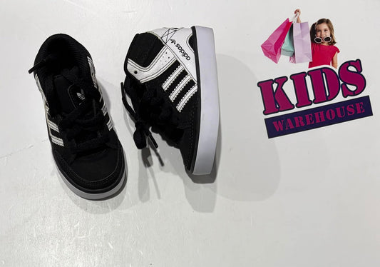 Adidas Black, White Runners Size US4/UK3 (Toddler/Child)