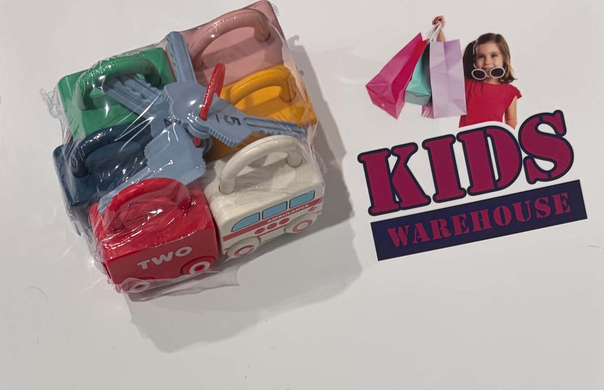 Vehicle Themed Number Matching Lock and Key Toy